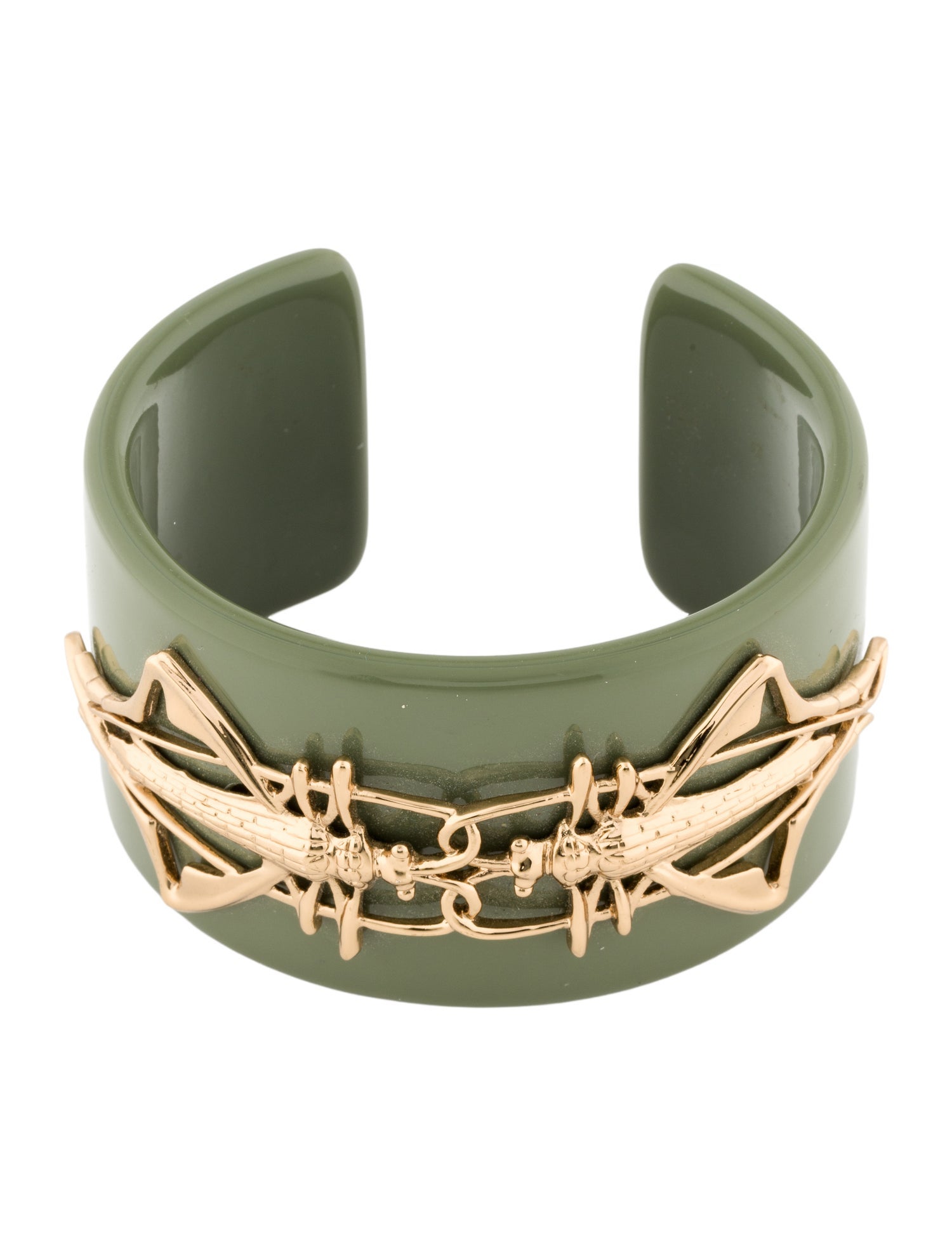 Tory Burch Resin Grasshopper Cuff