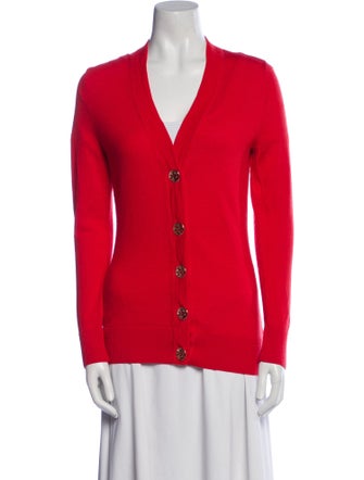 Tory Burch Merino Wool V-Neck Sweater