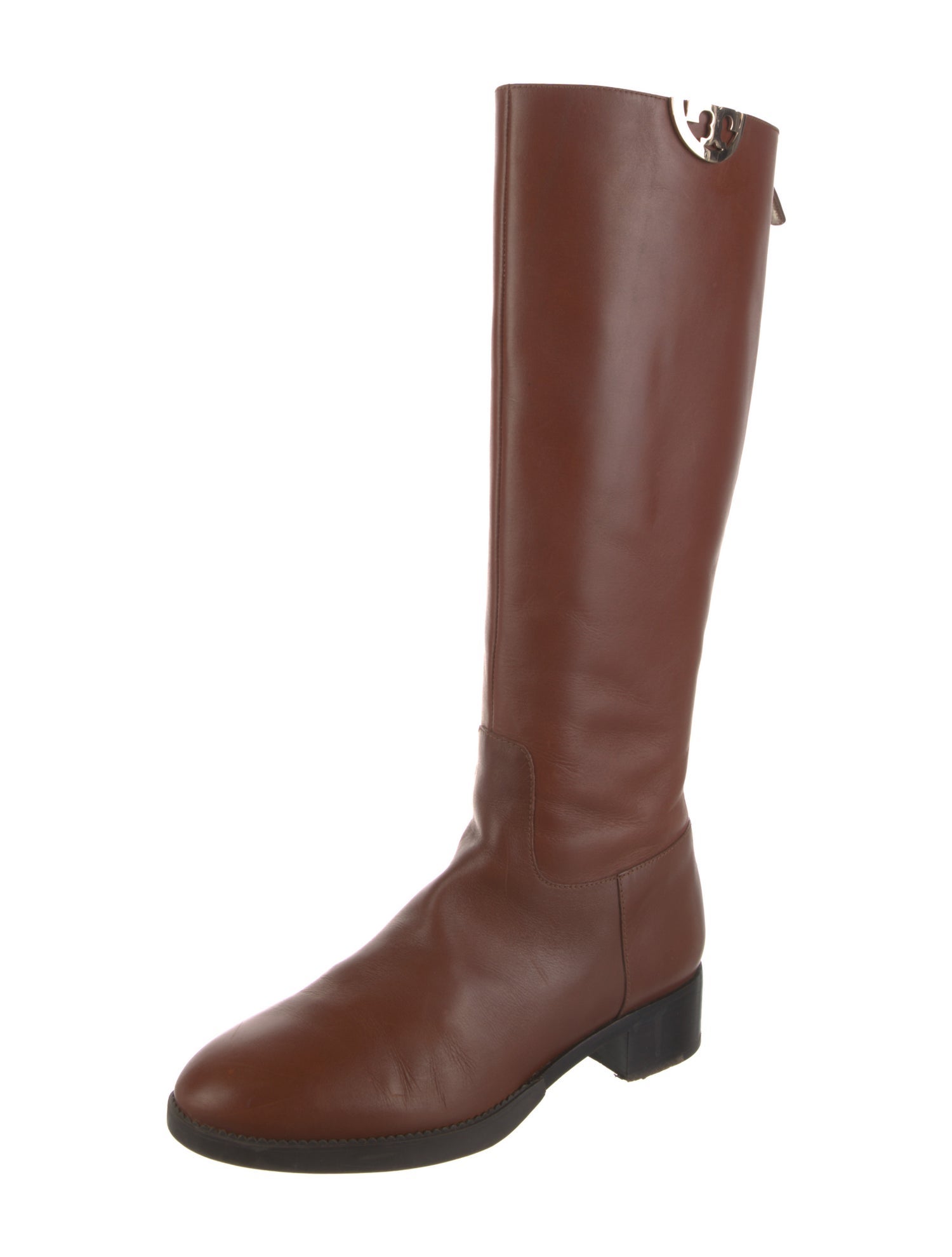 Tory Burch Leather Riding Boots