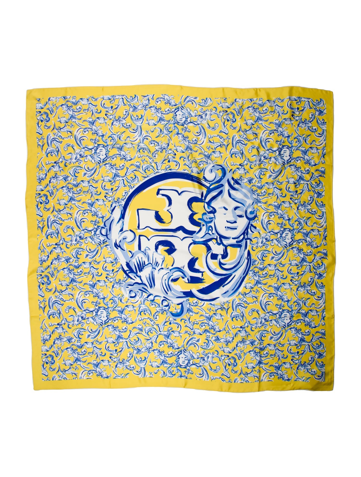 Tory Burch Silk Floral Print Scarf w/ Tags