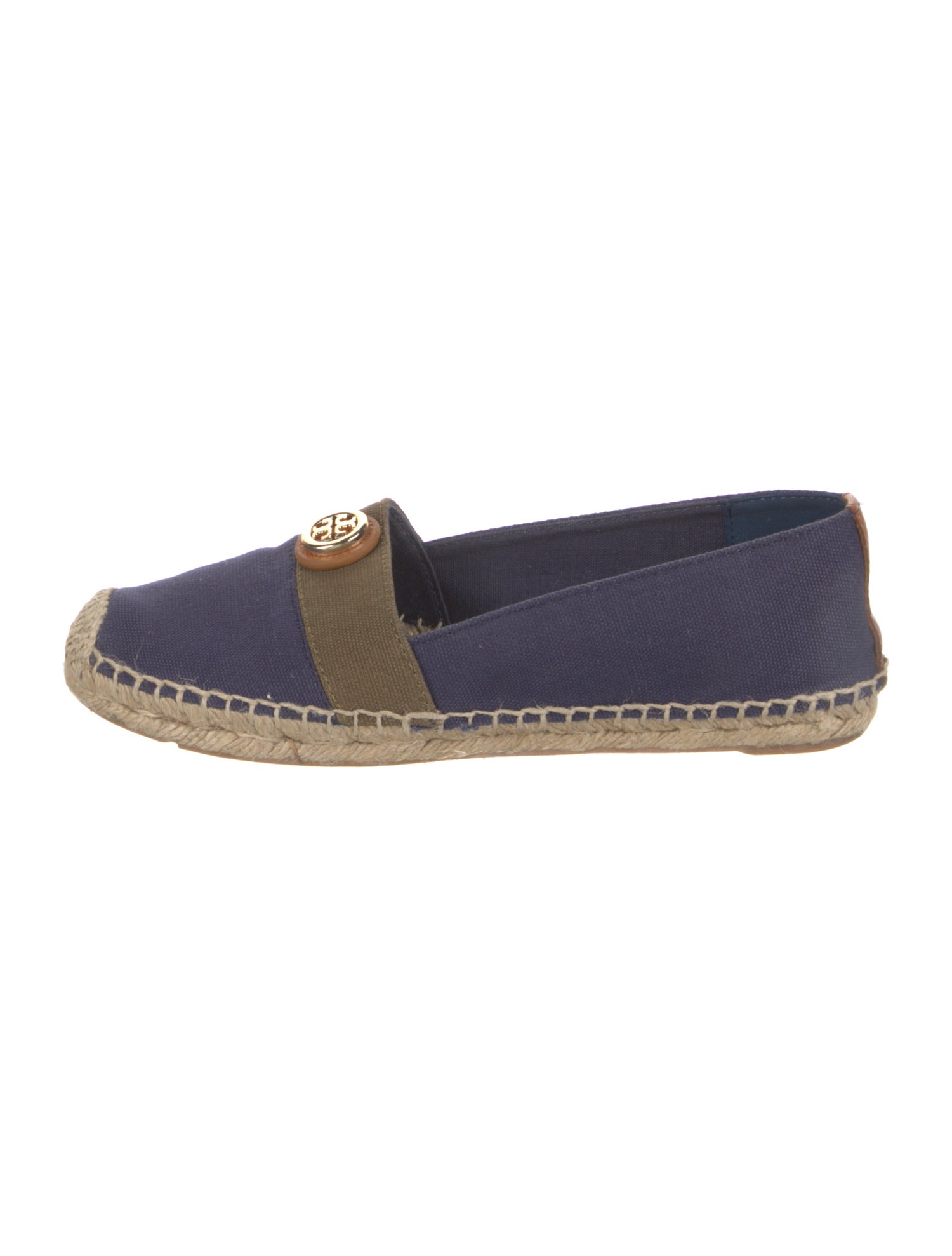 Tory Burch Canvas Colorblock Pattern Espadrilles