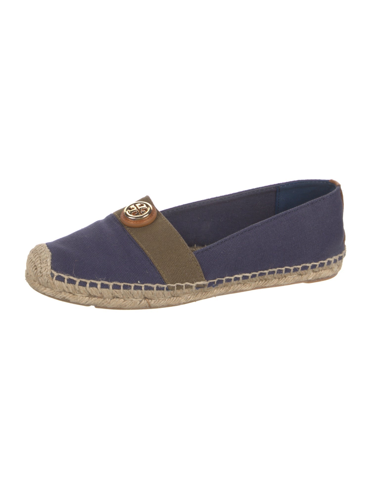 Tory Burch Canvas Colorblock Pattern Espadrilles