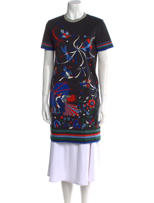 Tory Burch Graphic Print Crew Neck Tunic