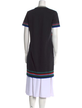 Tory Burch Graphic Print Crew Neck Tunic