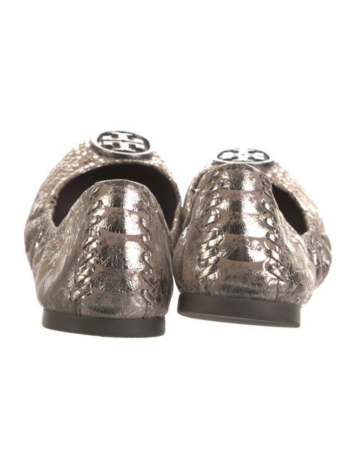 Tory Burch Suede Animal Print Ballet Flats