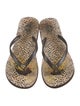 Tory Burch Rubber Animal Print Flip Flops