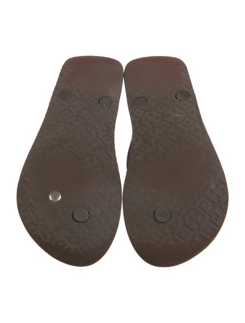 Tory Burch Rubber Animal Print Flip Flops