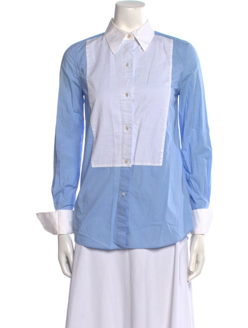 Tory Burch Long Sleeve Button-Up Top