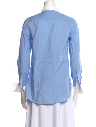 Tory Burch Long Sleeve Button-Up Top
