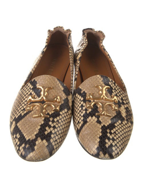 Tory Burch Leather Animal Print Loafers