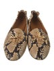 Tory Burch Leather Animal Print Loafers