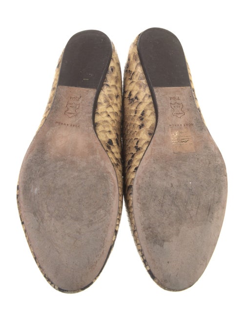 Tory Burch Leather Animal Print Loafers