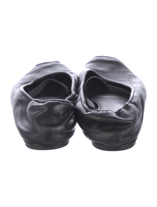 Tory Burch Signature Logo Leather Ballet Flats