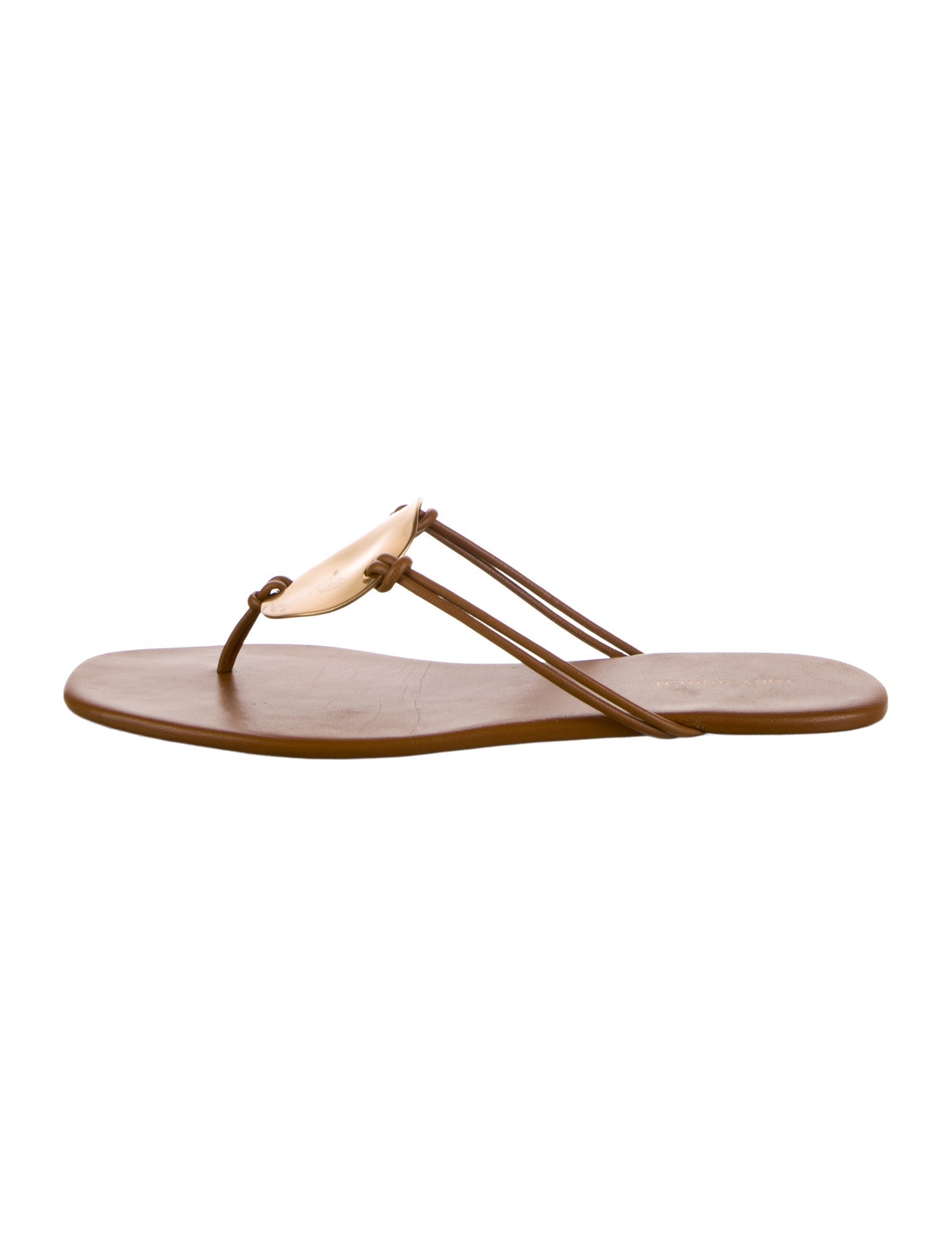 Tory Burch Leather Flip Flops