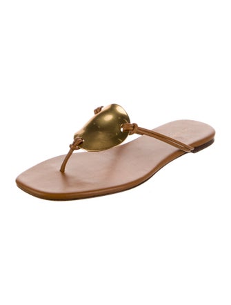 Tory Burch Leather Flip Flops