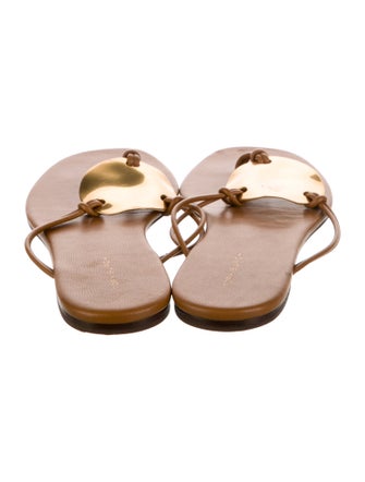 Tory Burch Leather Flip Flops