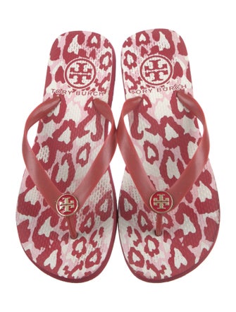 Tory Burch Rubber Printed Flip Flops