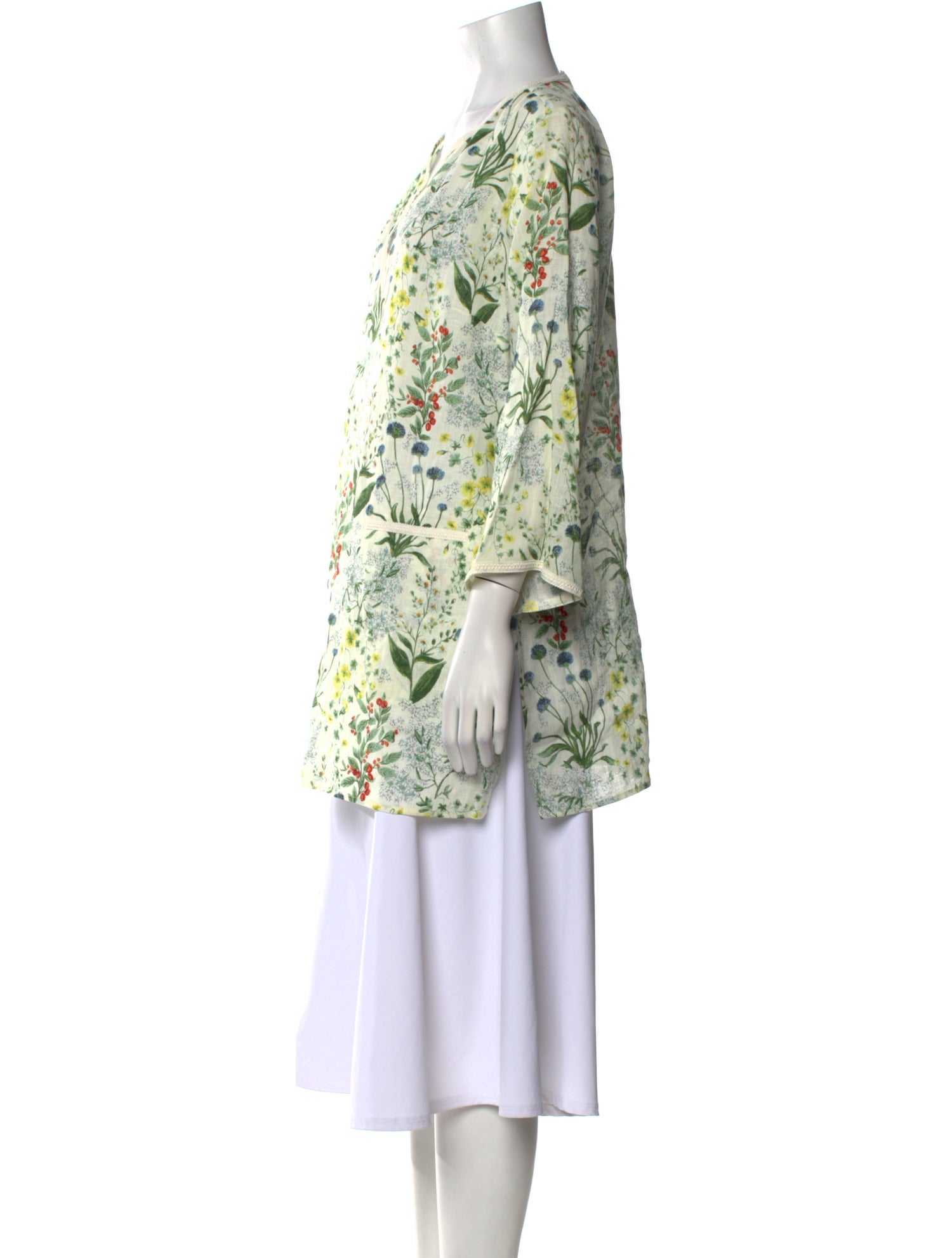 Tory Burch Linen Floral Print Tunic w/ Tags