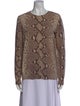 Tory Burch Wool Animal Print Sweater
