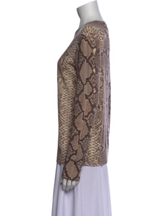 Tory Burch Wool Animal Print Sweater