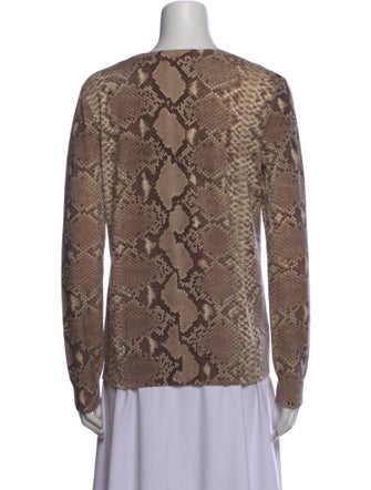 Tory Burch Wool Animal Print Sweater