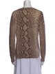 Tory Burch Wool Animal Print Sweater