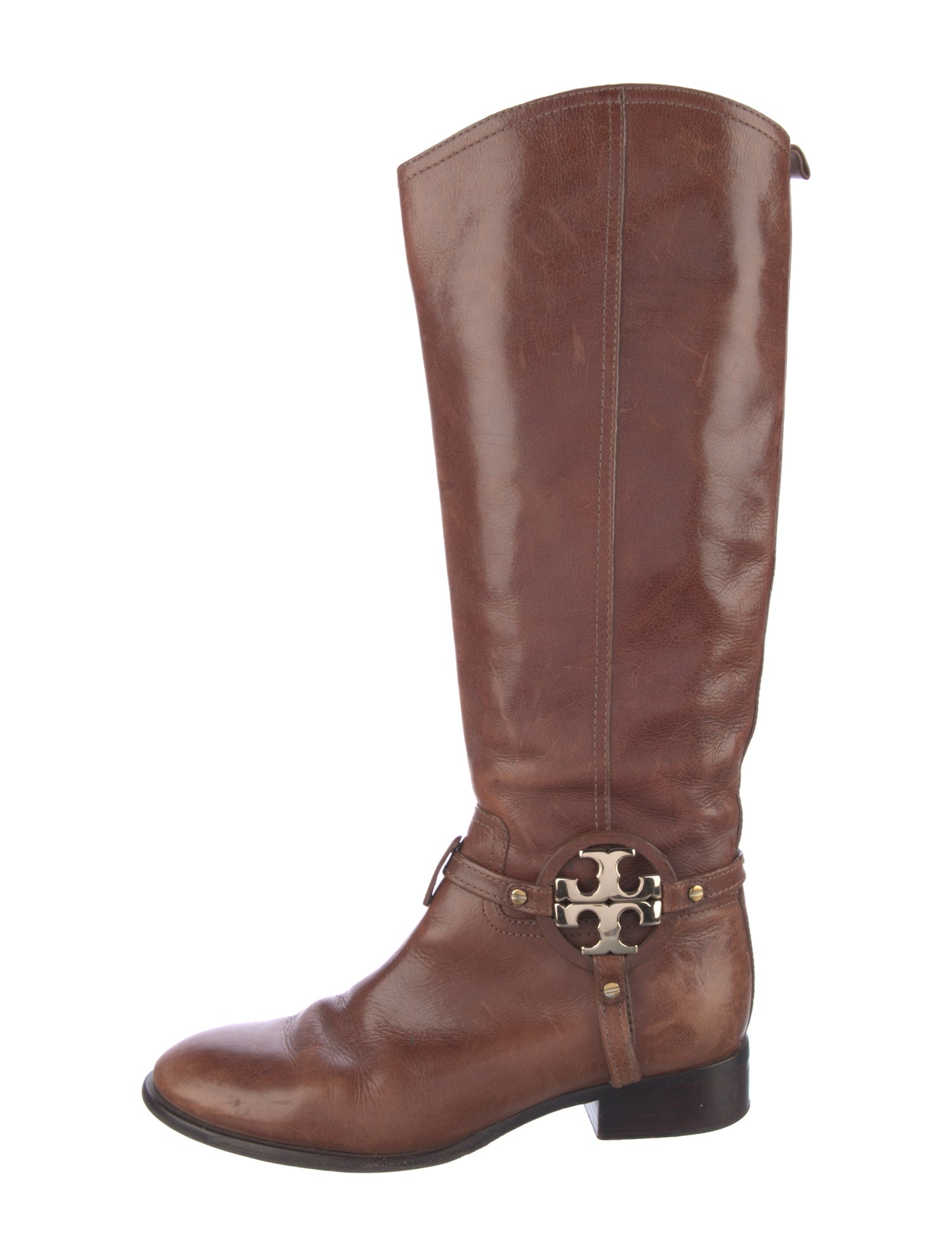 Tory Burch Leather Riding Boots