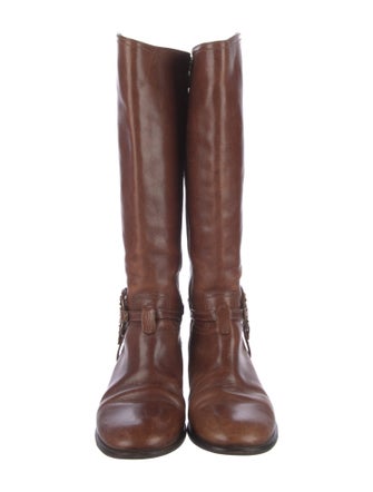 Tory Burch Leather Riding Boots
