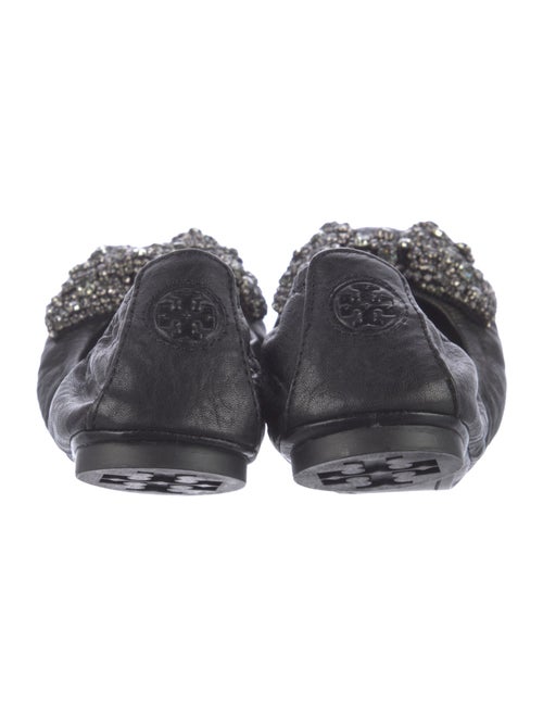 Tory Burch Leather Bow Accents Flats