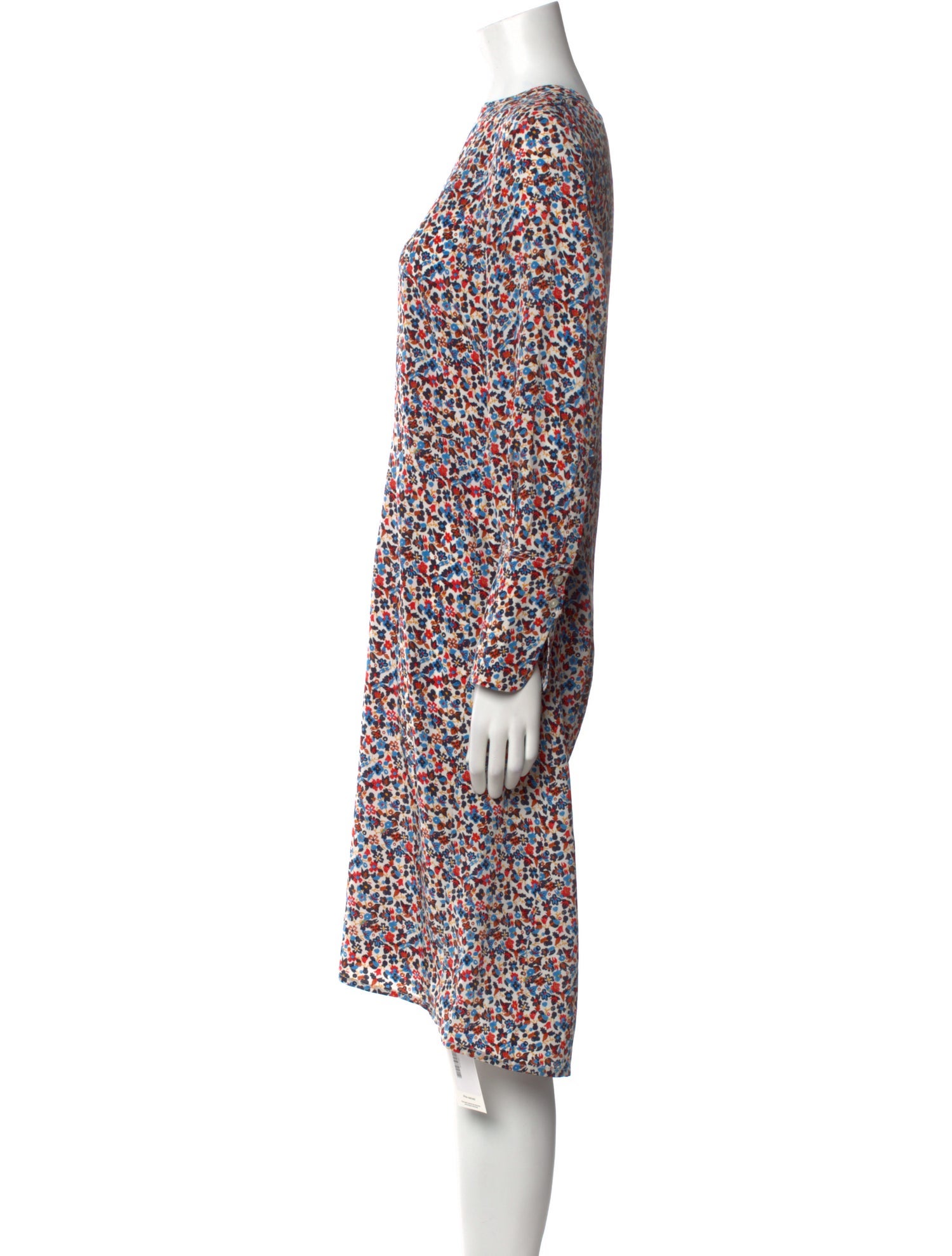 Tory Burch Floral Print Midi Length Dress