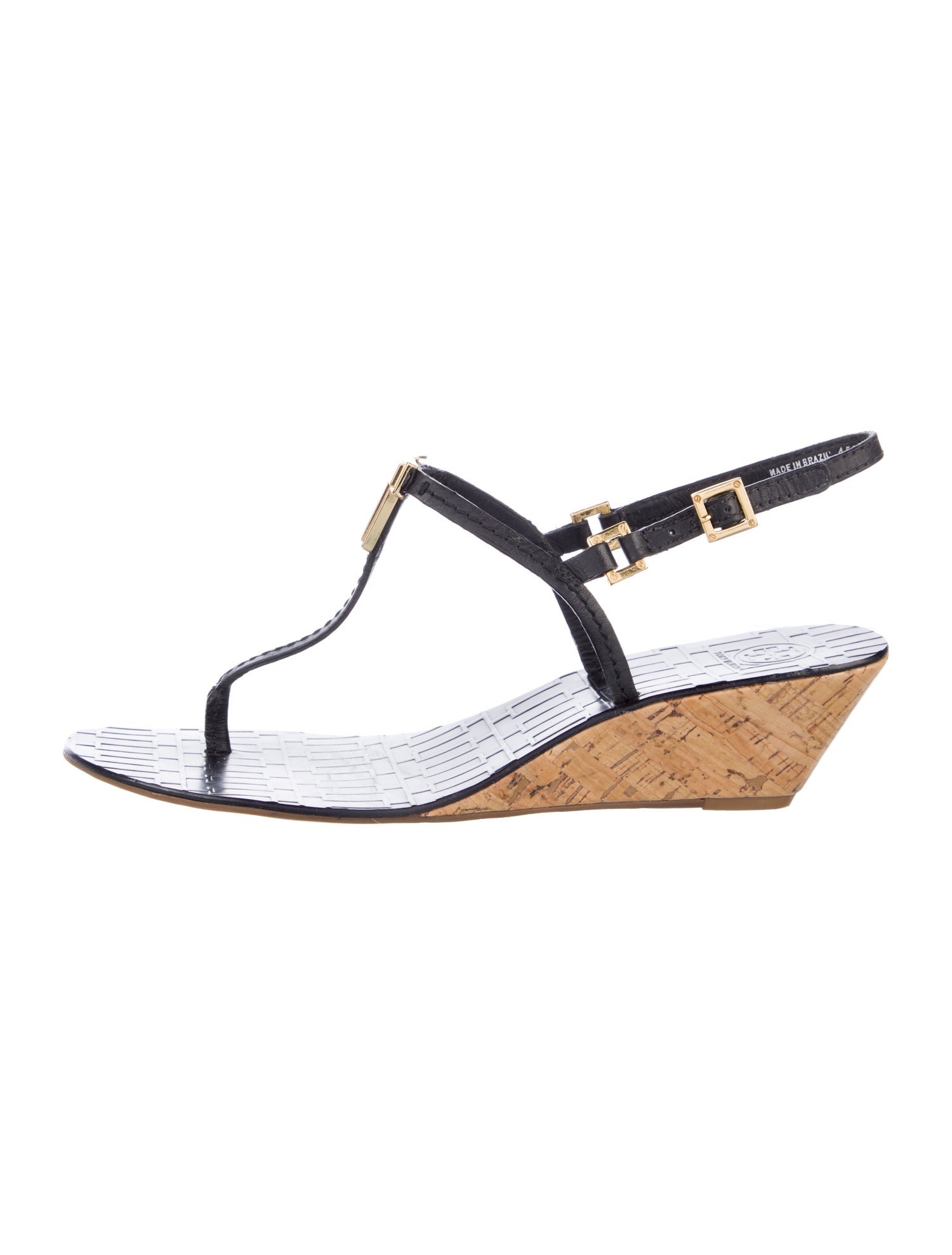 Tory Burch Leather T-Strap Sandals