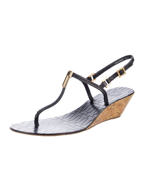 Tory Burch Leather T-Strap Sandals