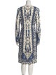 Tory Burch Printed Midi Length Dress