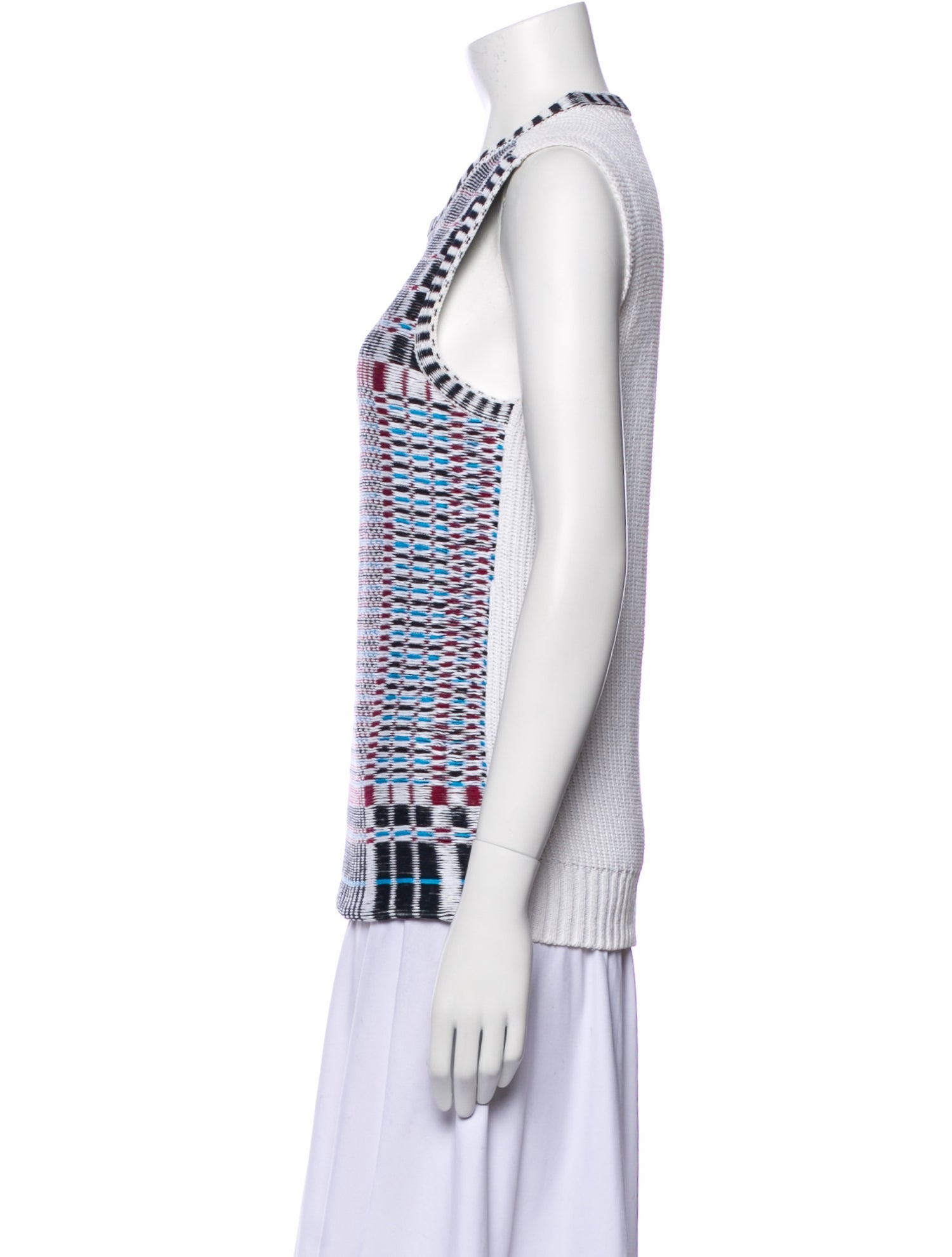 Tory Burch Striped Scoop Neck Sweater