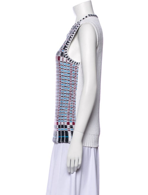 Tory Burch Striped Scoop Neck Sweater