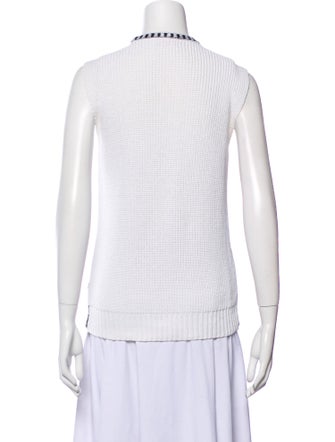 Tory Burch Striped Scoop Neck Sweater