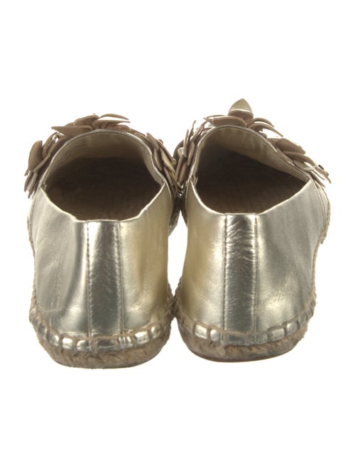 Tory Burch Leather Floral Print Espadrilles