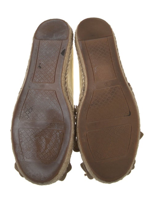 Tory Burch Leather Floral Print Espadrilles