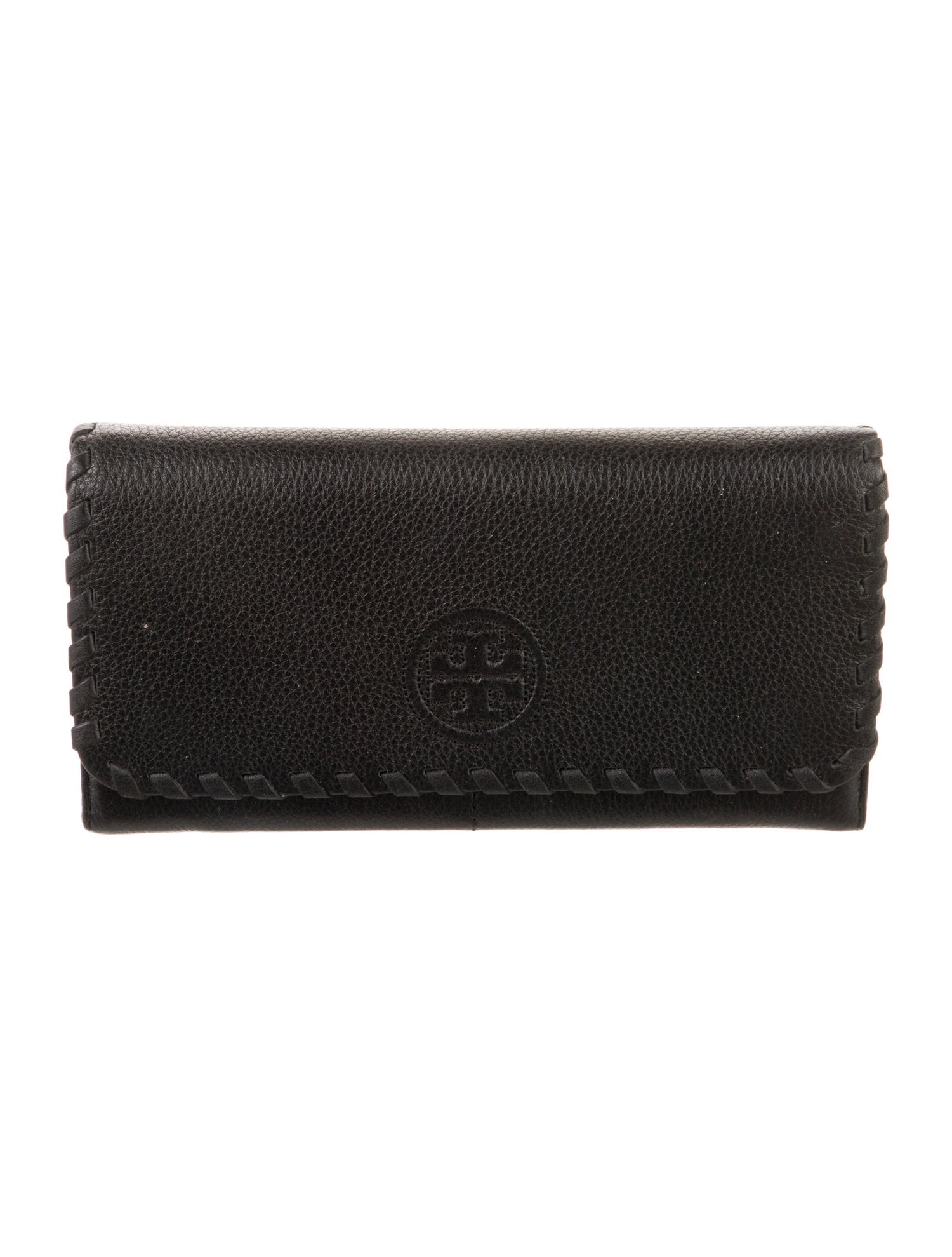 Tory Burch Signature Logo Leather Trifold Wallet