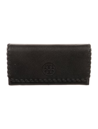 Tory Burch Signature Logo Leather Trifold Wallet