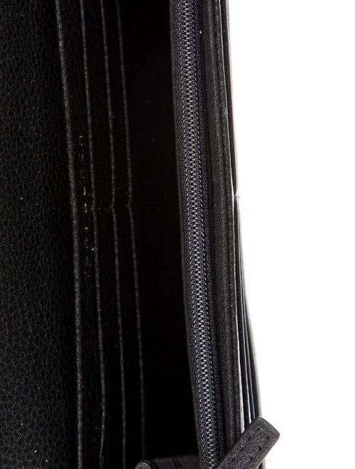 Tory Burch Signature Logo Leather Trifold Wallet