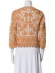 Tory Burch Printed Open Front Crop Top