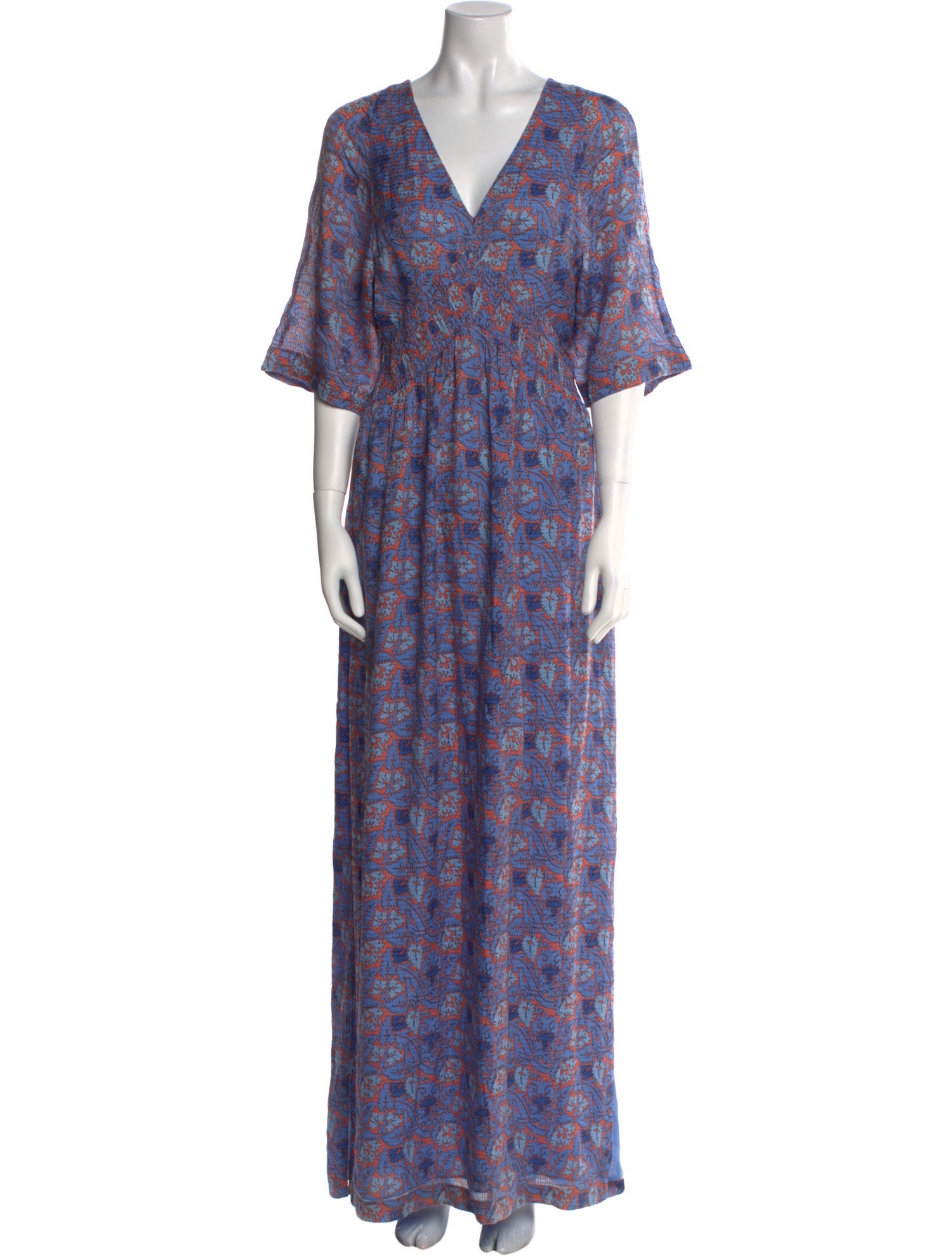 Tory Burch Floral Print Long Dress