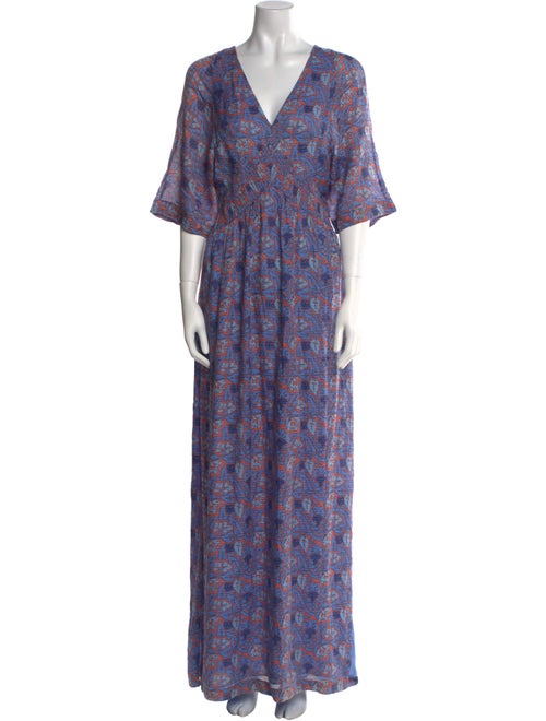 Tory Burch Floral Print Long Dress