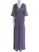 Tory Burch Floral Print Long Dress