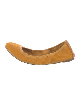 Tory Burch Leather Bow Accents Ballet Flats