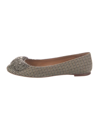 Tory Burch Tweed Printed Flats