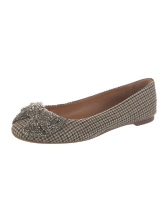 Tory Burch Tweed Printed Flats