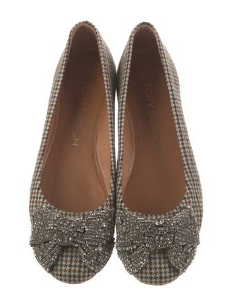 Tory Burch Tweed Printed Flats