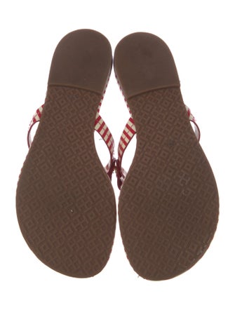 Tory Burch Patent Leather Printed Slides